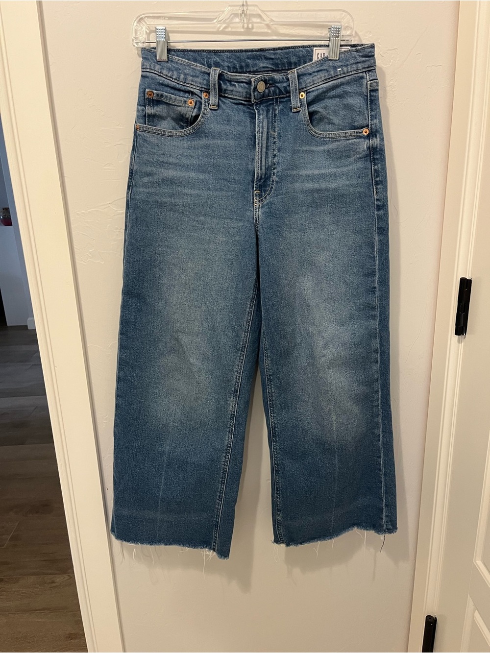 GAP Light Blue High-Rise Stride-Jeans